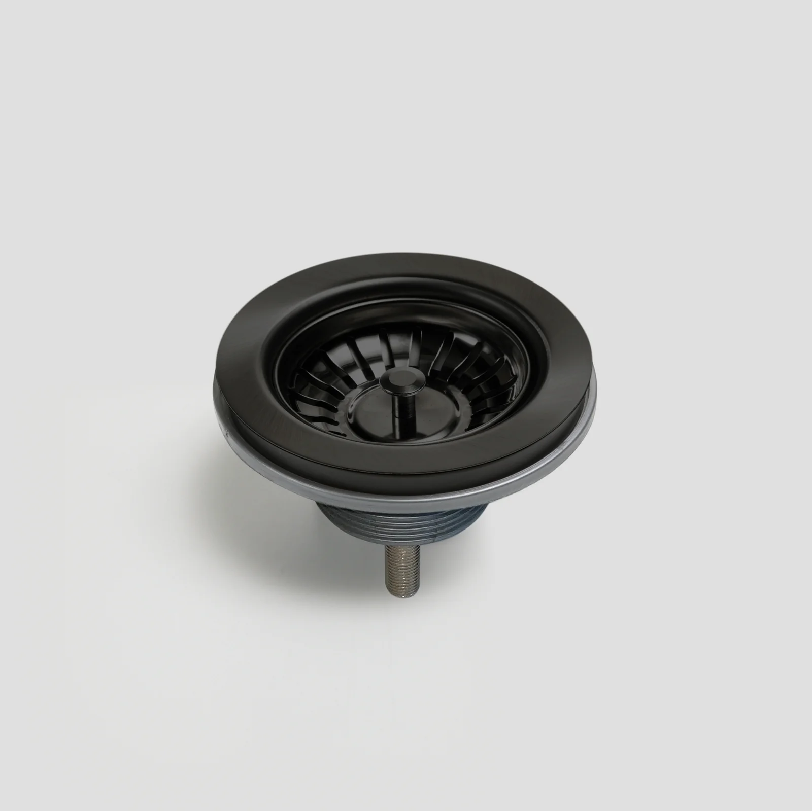 oliveri ac14 bk ext basket waste with extended screw in black pvd finish Oliveri AC14-BK-EXT basket waste with extended screw in black PVD finish