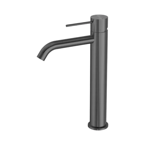Nero Mecca tall basin mixer in gun metal