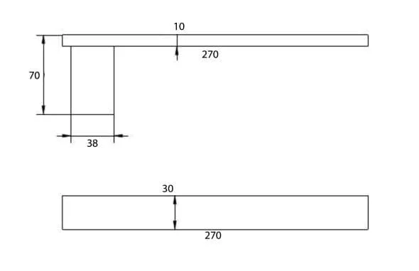 CASTANO ELBA GUest TOWEL RAIL spec