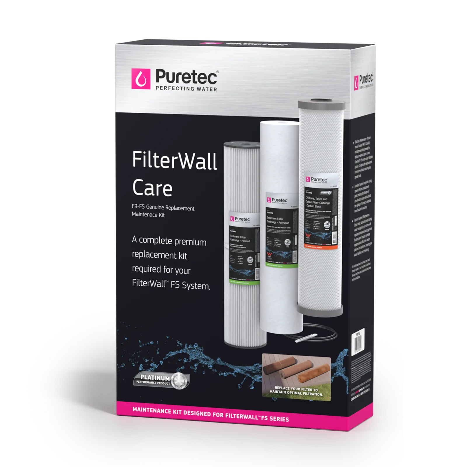 puretec filterwall f5 premium care kit – packaging Puretec Filterwall F5 Premium Care Kit – packaging