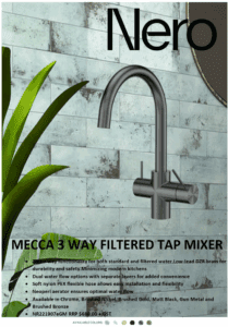 Nero Mecca 3 way kitchen mixer brochure