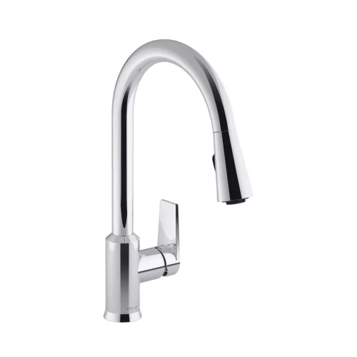 Kohler Taut pull-out kitchen mixer in polished chrome (21367T-4E-CP)