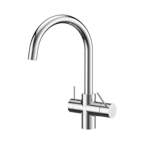 Nero Mecca 3-way filtered kitchen mixer in chrome