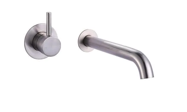 Alder wish wall basin bath mixer set bn