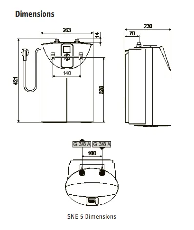 Stiebel Eltron SNE 5 Hot Water Storage - Compact - Image 2