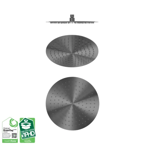 Nero Zen 300mm round shower head in graphite