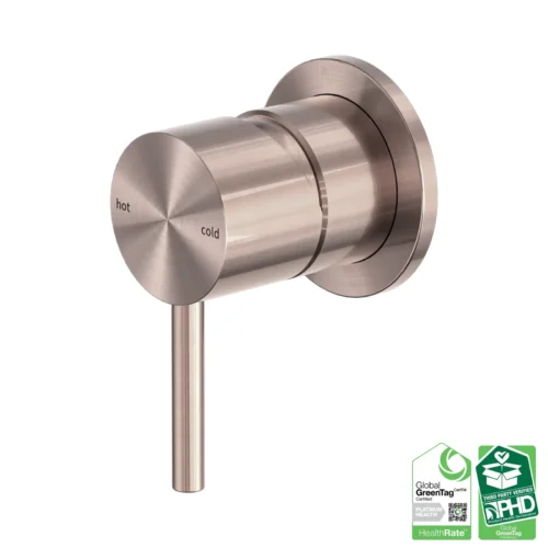 Nero Zen shower mixer in brushed bronze