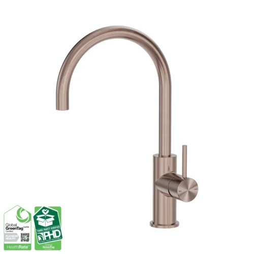 Nero Zen sink mixer in brushed bronze