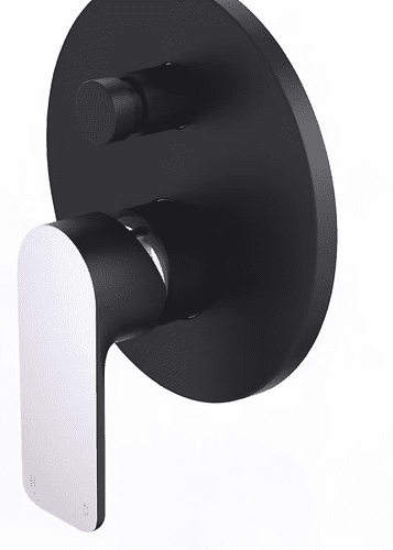 Harmony Bassini Wall Diverter - Black-Chrome