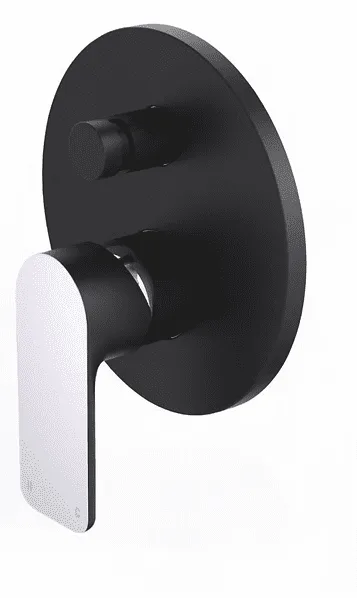 Harmony Bassini Wall Diverter - Black-Chrome