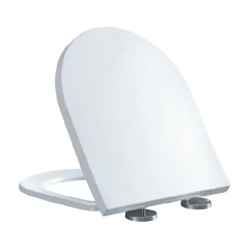 Oliveri Oslo/Vienna VI1273ST soft-close toilet seat in white – lid closed