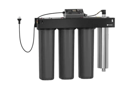 Water filter system with control unit
