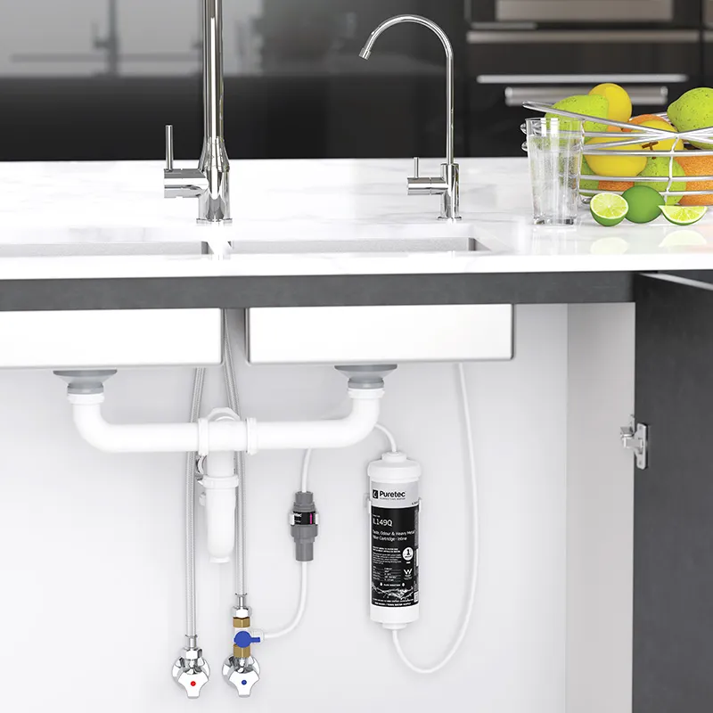 Under-sink water filter system